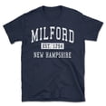 thumbnail image 1 of Milford New Hampshire Classic Established Men's Cotton T-Shirt, 1 of 1