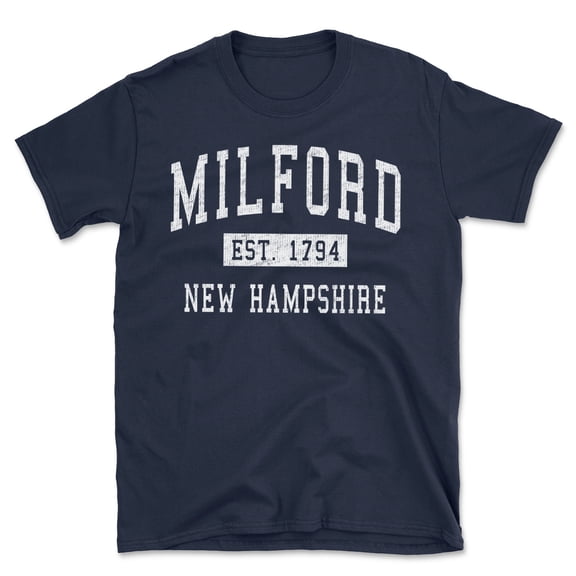 Milford New Hampshire Classic Established Men's Cotton T-Shirt