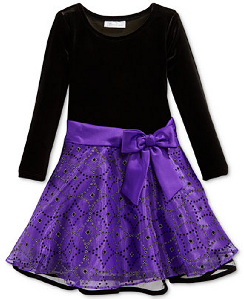 bonnie jean purple dress