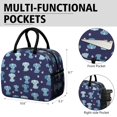 thumbnail image 6 of Puppy and Dog Paw Print Blue Insulated Leakproof Lunch Box for Work, Lunch Bag for Women Men, Loncheras Para Mujer for Beach Travel Picnic Camping, 6 of 6