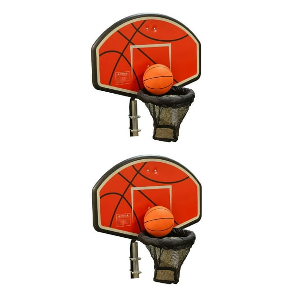 jumpking trampoline basketball hoop with attachment and inflatable basketball