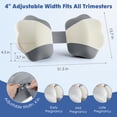 thumbnail image 2 of KAIPARA Pregnancy Pillow - Adjustable Memory Foam for Side Sleeping - Gray, 2 of 8