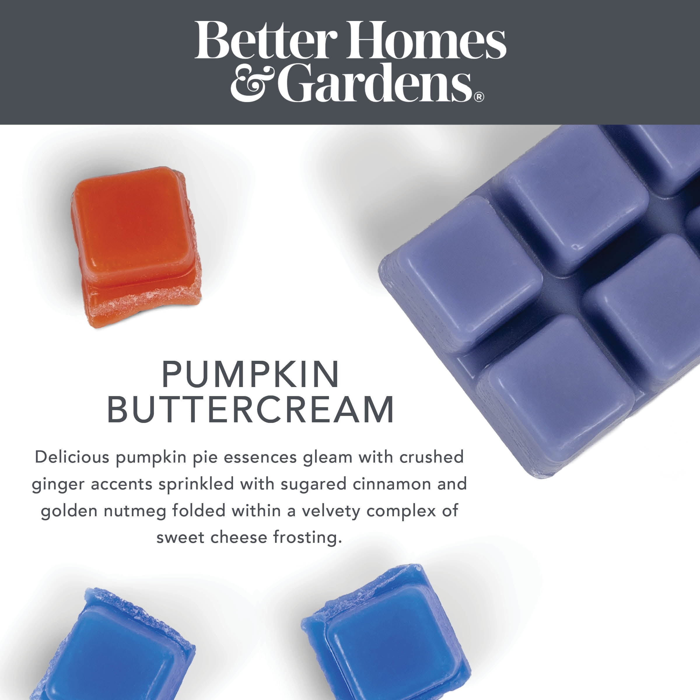 Pumpkin Buttercream Scented Wax Melts, Better Homes & Gardens, 2.5 oz (5-Pack)