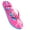 Pink, variant on JMAT-Pazzo Ladies Rubber Slippers / Flip Flops EL65 Pink 5