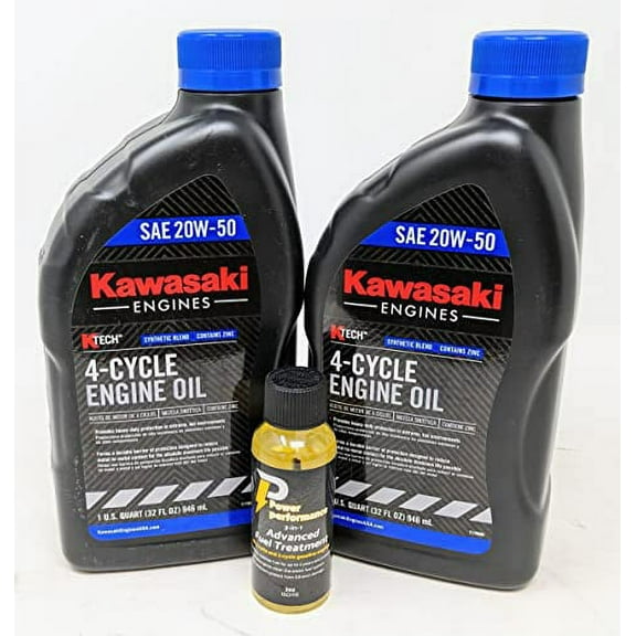 Kawasaki Pack of 2 99969-6298 SAE 20W-50 4-Cycle Engine Oil Quart