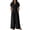 Black #1, variant on Dressy Jumpsuits for Women Button Down Loose Lapel Romper One Piece Business Casual jumpsuit with Pockets Green 2XL