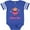 Football Blue and White, variant on Inktastic Mimi's Girl monkey Girls Baby Bodysuit