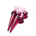 thumbnail image 4 of Yoursfs 50 Pieces Ear Stretching Kit 14G-00G Acrylic Tapers and Plugs Silicone Tunnels Ear Gauges Expander Set Body Piercing Jewelry, 4 of 6