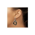 thumbnail image 3 of Gem & Harmony Black Ceramic Dangle Earrings in Stainless Steel for Women, 3 of 5