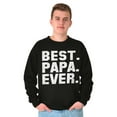 thumbnail image 5 of Best Papa Ever World's Coolest Dad Men's Crewneck Sweatshirt Brisco Brands S, 5 of 6