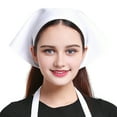 thumbnail image 2 of Harmtty Triangle Head Scarf Women Hair Bandana Waiter Work Headscarf for Kitchen Restaurant Female Chef Cap for Bakers Baristas Cleaners, 2 of 8
