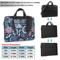 thumbnail image 2 of ZICANCN Laptop Case 14 inch, Paisley Floral Blue Ethnic Work Shoulder Messenger Business Bag for Women and Men, 2 of 7