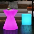 thumbnail image 1 of MJKONE Table de Bar Hexagonal à DEL Lumineux avec Télécommande et 16 Couleurs RVB Changeantes pour Club, 1 of 7