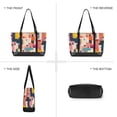 thumbnail image 6 of FORMRS Canvas Laptop Tote Bag for Women with 15.6" Computer Compartments Shoulder Handbag, Art Geometric, 6 of 7