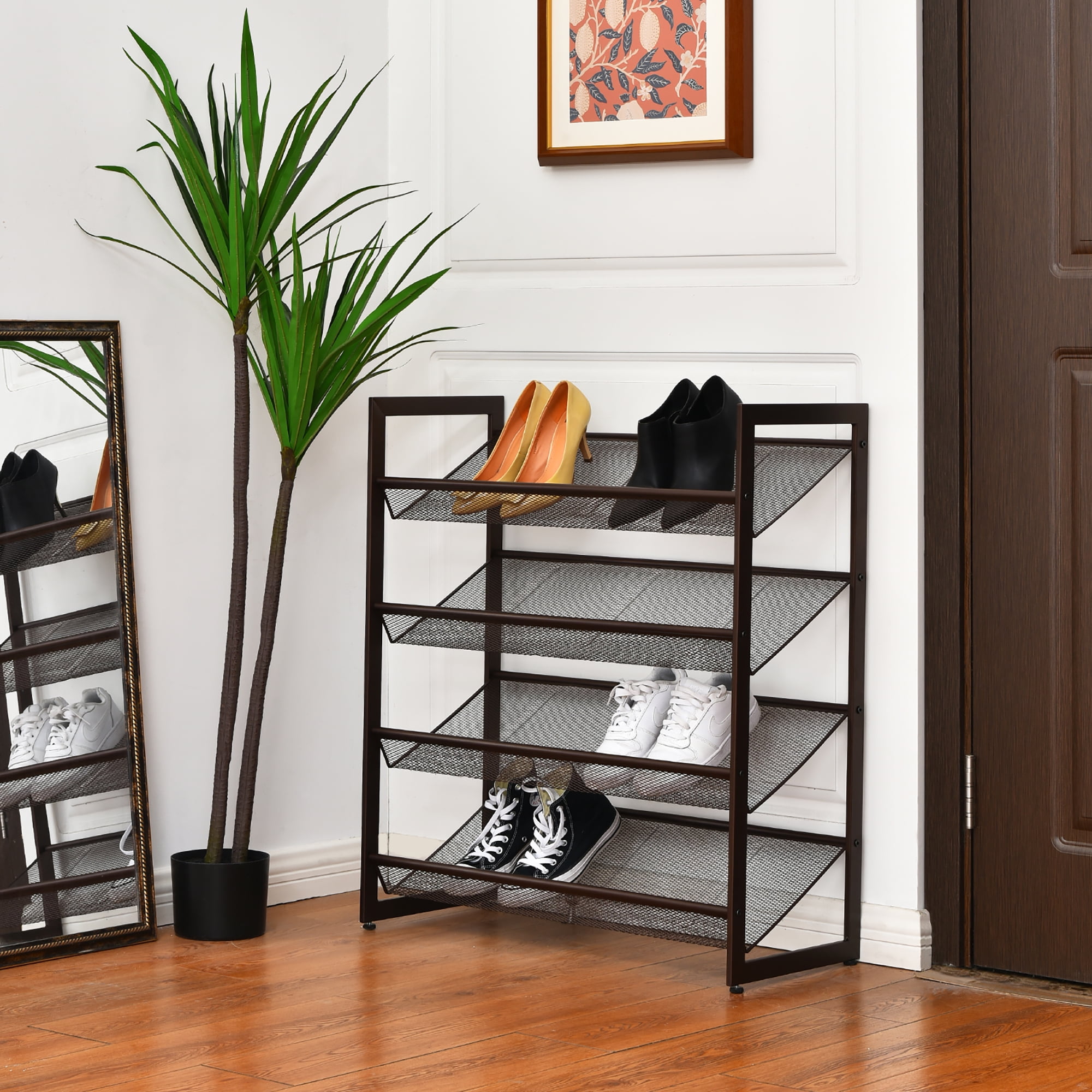 2-Tier Expandable Shoe Rack Organizer,Adjustable and Stackable Shoe Storage  Shelf,Heavy Duty Metal Small Shoe Rack for Closet Entryway Bedroom, Price  $20. For USA. Interested DM me for Details : r/AMZreviewTrader