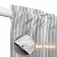 thumbnail image 4 of Gray Stripes Swag Valances for Windows, Kitchen Curtains 36 Inch Length 2 Panels Set, Vintage Minimalist Lines Texture Short Curtains for Small Windows Rod Pocket Cafe Curtains Drapes 28"x36", 4 of 8