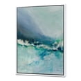 thumbnail image 1 of Indigo Abstract Watercolor Blue - Nautical & Coastal Framed Canvas, 1 of 3