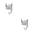 thumbnail image 1 of Wweixi Coat Hooks Easy To Install And Wide Application For Added In Daily Life White gold (rhino) 2Set, 1 of 6