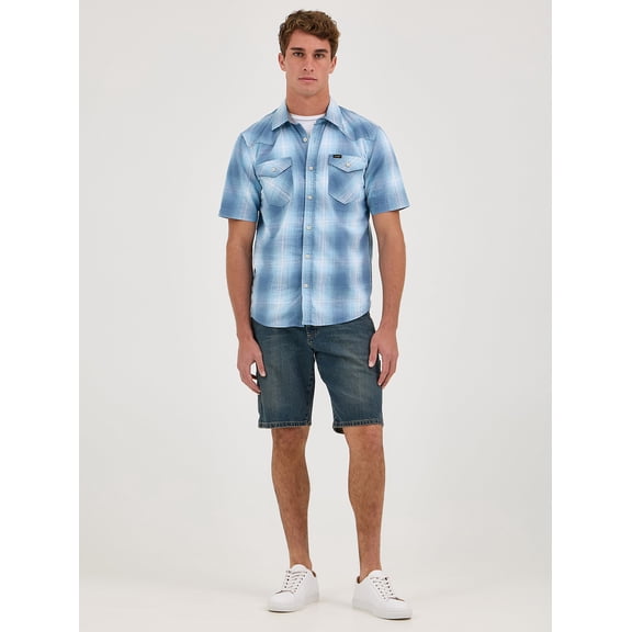 Wrangler Men's Denim Stretch Relaxed Fit Carpenter Shorts