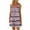 Pink, variant on Htigea Fashion Stripe Print Sundresses for Women 2025 Summer Sleeveless Crewneck Loose Dresses Casual Flowy Pleated Beach Dress