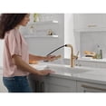 thumbnail image 2 of Delta Daneri Brushed Gold Kitchen Faucet with Pull-Out Sprayer, Modern Single Hole Kitchen Sink, Single Handle, Champagne Bronze, 2 of 7
