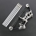 thumbnail image 4 of Archery Mini Compound Bow and Arrow Set Mini Pocket Bow Survival Bow Right Left Hand for Target Shooting Practice, 4 of 7