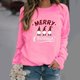 thumbnail image 1 of Pntutb - Camiseta de manga larga para mujer con cuello redondo y estampado navideño Pntutb Pntutb-5066, 1 of 7