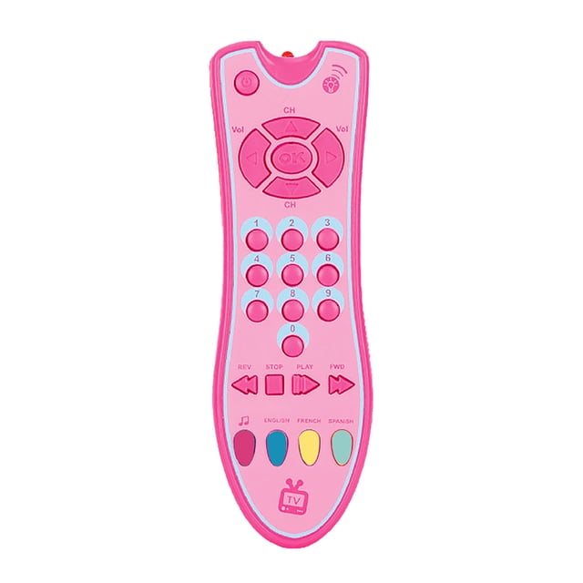PVCS Kids Musical TV Remote Control Toy with Light and Sound Early Education Learning Gift for Kids