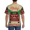thumbnail image 2 of Rocae Christmas Vintage Red Truck for Men's Moisture-Wicking Crew Tee - T-Shirt for Sports, Outdoor Activities, and Casual WearSmall, 2 of 9