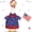 E, variant on Patriotic Goose Outfit with American Flag, 4th of July Porch Goose Clothes for Independence Day Decor