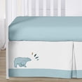 thumbnail image 3 of Sweet Jojo Designs Bear Mountain Blue Black and White Crib Bedding + BreathableBaby Breathable Mesh Liner Pad, 3 of 6