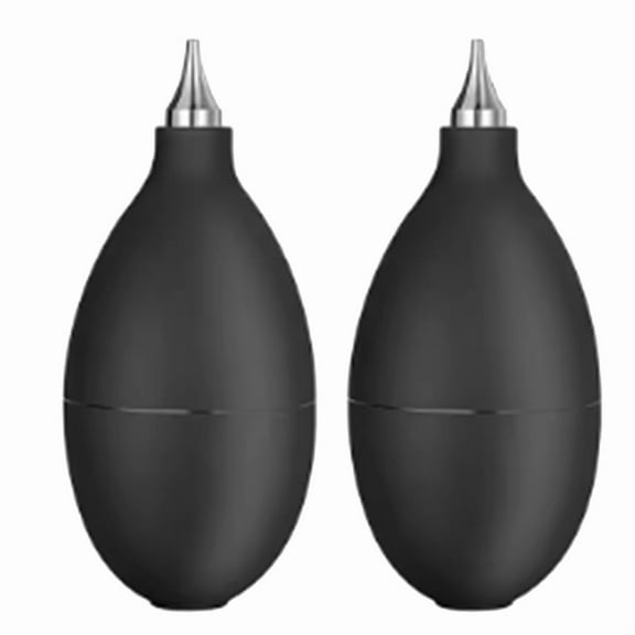 2 PCS Air Blow Blower for Camera Lens Dust Sensor Keyboard Cleaner Mini,2 * Air Dust Blower,Black & Silver