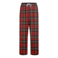 thumbnail image 4 of Mens Pajama Pants Set Flannel Cotton Lightweight Sleep & Lounge Pants, PJ Bottoms with Pockets Mens Sweatpants Open Bottom, 4 of 5