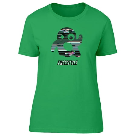 Glitch Music - Freestyle Dance Music, Cool Duppy Glitch Ghost Women's Gold T-shirt