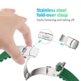 thumbnail image 4 of ALMNVO Compatible with Apple Watch Bands 40mm 38mm 41mm 42mm 44mm 45mm Ultra 49mm Sport Band Soft Silicone Strap Stainless Steel Buckle Cuttable Wrist for iWatch Series 9 8 7 SE 6 5 4 3 Women Men, 4 of 9