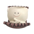 thumbnail image 2 of Plantilla colgante Organizador de macetas de maceta pequeña Cartoon Smile Flower Poten de maceta para la ventana de la ventana del estante interior y Estilo G, 2 of 8