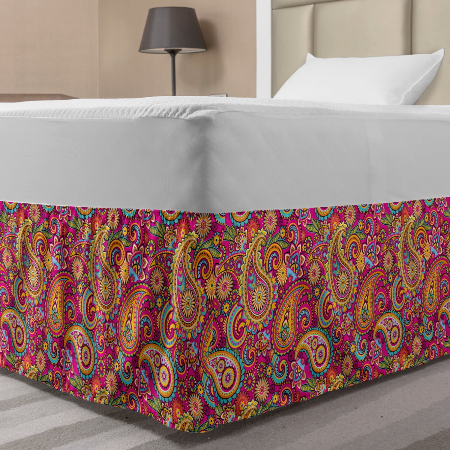 Paisley Bed Skirt, Paisley Patterns Based on Traditional Eastern Pastel