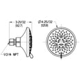 thumbnail image 2 of Pfister 973-310 Modern 1.75 GPM Multi Function Shower Head - Nickel, 2 of 2