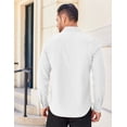 thumbnail image 4 of COOFANDY Men's Long Sleeve Casual Button Down Shirts Untucked Shirts for Men Regular Fit Dress Shirt, 4 of 11