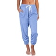 thumbnail image 1 of Pantalones deportivos AUTOMET para mujer, pijama lounge, azul claro, talla S, 1 of 6