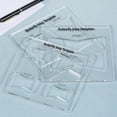 thumbnail image 2 of 3-Piece Transparent Acrylic Woodworking Joinery Inlay Template Set, 6x6 Inches, 2 of 6