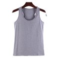 thumbnail image 2 of Minnieouse Chaleco de algodón para mujer, ropa recortada de moda de punto, camiseta transpirable fresca, camisas de fondo exterior de primavera, Prendas para la parte del cuerpo Gris L Minnieouse AP010463-27B, 2 of 6