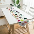 thumbnail image 2 of Coolnut 13"x90" Table Runner, Colorful Hearts Washable Table Cloth Runner for Holiday Home Wedding Table Top Decoration, 2 of 3