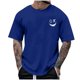 thumbnail image 1 of Camisetas de Cuello de la Tripulación de los Hombres de Poliéster Impreso en Seco Rápido, Cuello Redondo de Corte 3D para Gimnasio, Carrera, Ciclismo Y Ocasional, 1 of 4