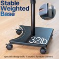 thumbnail image 4 of VIVO Black Laptop Cart with Extension Arm and Mouse Pad, 4 of 8