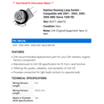 thumbnail image 2 of Daytime Running Lamp Socket - Compatible with 2001 - 2003, 2005 - 2006 GMC Sierra 1500 HD 2002, 2 of 2