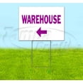 thumbnail image 1 of Warehouse Left (18" x 24") Yard Sign, Includes Metal Step Stake, 1 of 6