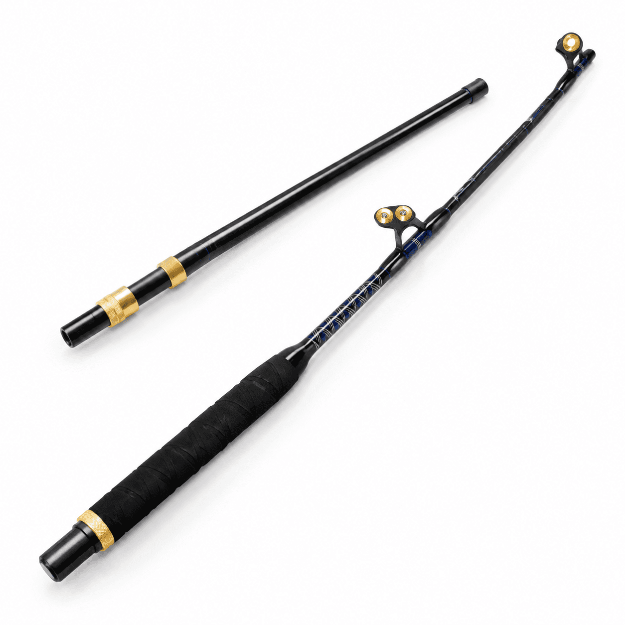 Deep Sea Trolling Fishing Rod 5 0-100LB Heavy Duty Fiberglass Pole