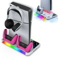 thumbnail image 1 of For PS5 and PS5 Slim Stand RGB Cooling Station with Cooling Fan Dual Controller Charger for PlayStation 5, 1 of 10