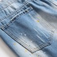 thumbnail image 6 of DeHolifer Men's Jeans Solid Retro Skinny Ripped Hole Jeans Slim Fit Distressed Stretch Denim Pants Blue XL(33), 6 of 7
